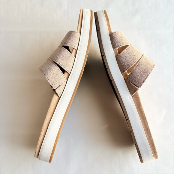 Koolaburra UGG Maerin Nude Metallic Suede Slip-On Slide Womens Comfort Sandals 8 - Picture 6 of 14